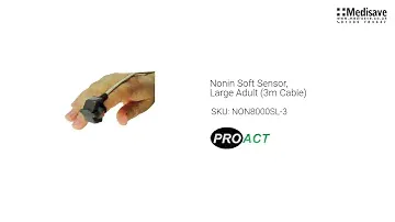 Nonin Soft Rubber Sensor Small 3m Cable NON8000SS 3