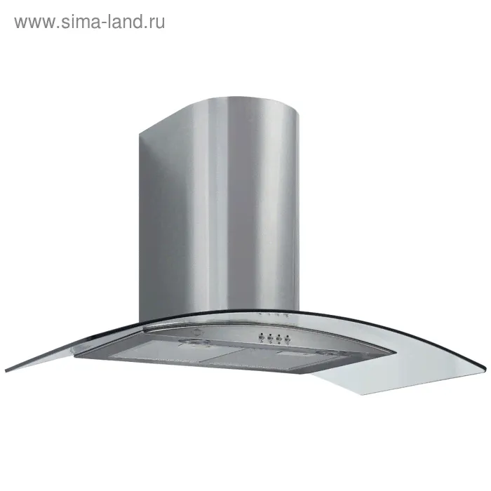 Вытяжка MBS TORENIA 190 GLASS, каминная, 1030 м3/ч, 3 скорости, 60 см, стекло/серебристая