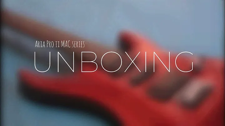 Unboxing my not so new guitar | Aria Pro ii mac series
