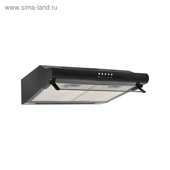 Вытяжка MBS CROCUS 150 BLACK, плоская, 400 м3/ч, 3 скорости, 50 см, чёрная