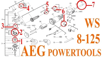 AEG power tools WS 8-125, как поменять шестерни на ушм 125, как обслужить болгарку, Александр М